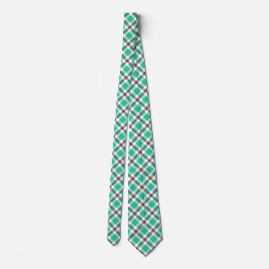 Cravate Motif Brown moderne vert (Dos)
