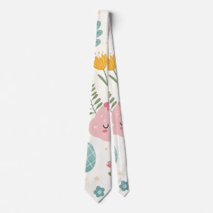 Cravate Motif Bunny de Pâques