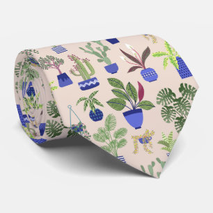 Cravate Motif Cactus