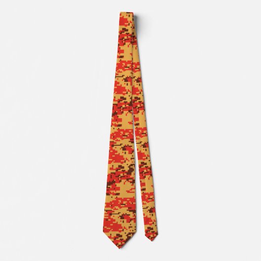 Cravate Motif Caméra numérique Automne (Devant)