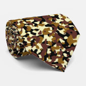 Cravate Motif Camo Brown (Roulé)
