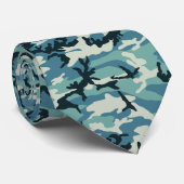 Cravate Motif Camo d'hiver (Roulé)
