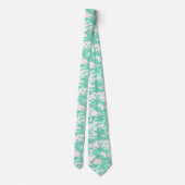 Cravate Motif Camo numérique à la menthe (Dos)