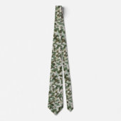 Cravate Motif Camo vert dans les tons terre (Devant)