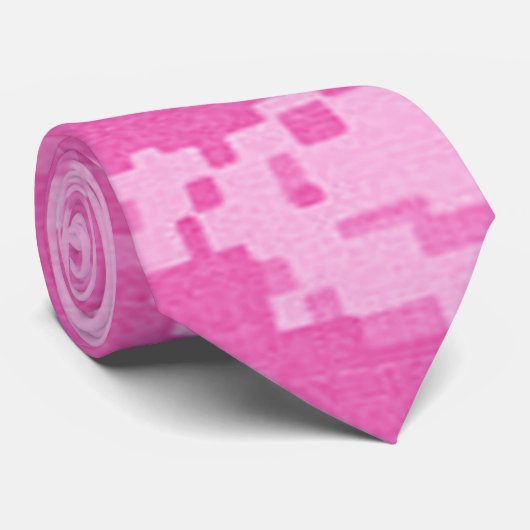 Cravate Motif Camouflage ACU de l'ARMÉE rose (Roulé)
