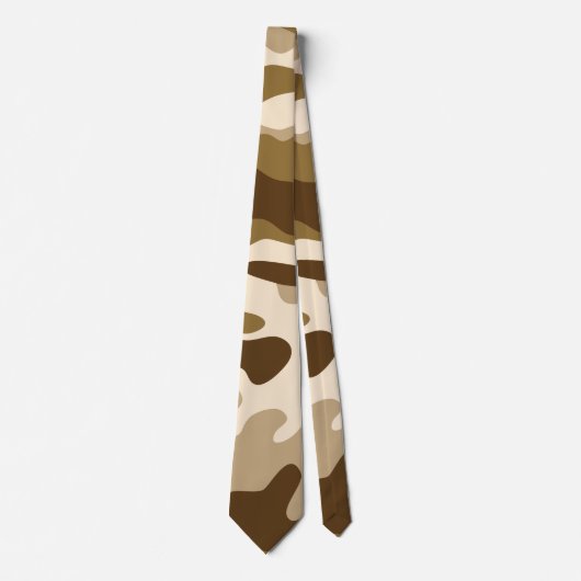 Cravate Motif camouflage beige (Devant)