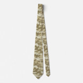 Cravate Motif Camouflage de sable simple (Devant)