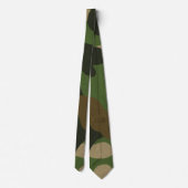 Cravate Motif camouflage militaire rétro (Dos)