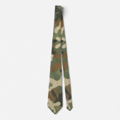 Cravate Motif camouflage militaire rustique (Devant)