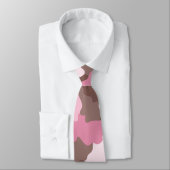 Cravate Motif Camouflage rose (Attaché)
