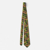 Cravate Motif Camouflage vert et Brown (Dos)