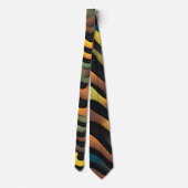 Cravate Motif camouflage vert jaune Aquarelle (Dos)