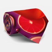 Cravate Motif Campari Soda Orange (Roulé)