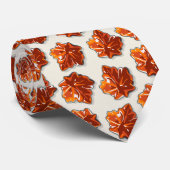 Cravate Motif canadien de sirop d'érable (Roulé)