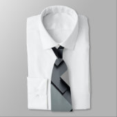 Cravate MOTIF CARRÉ DARK SOLID (Attaché)