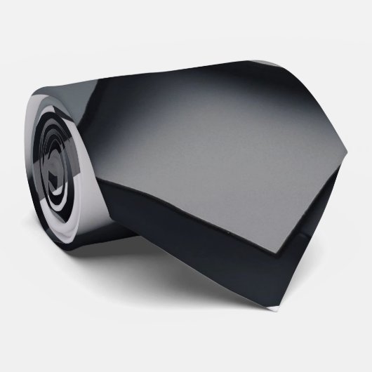 Cravate MOTIF CARRÉ DARK SOLID (Roulé)