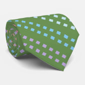 Cravate Motif Carré multicolore (Roulé)