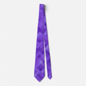 Cravate Motif carreaux violet (Devant)