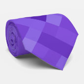Cravate Motif carreaux violet (Roulé)