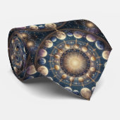 Cravate Motif Céleste (Roulé)