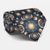 Cravate Motif Céleste (Roulé)