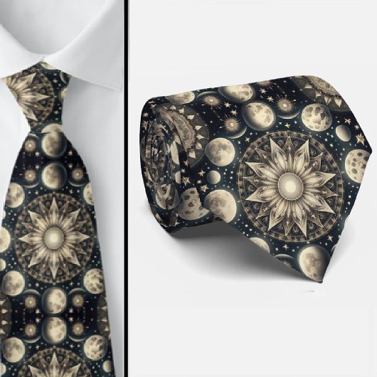 Cravate Motif céleste 