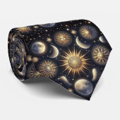 Cravate Motif Céleste Diamant (Roulé)