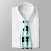 Cravate Motif cello - Turquoise (Attaché)