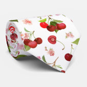 Cravate Motif cerise 1 (Roulé)