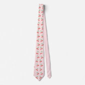 Cravate Motif Cerise Rouge Sucrée (Devant)