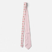 Cravate Motif Cerise Rouge Sucrée (Dos)