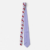 Cravate Motif Cerise Rouge Sucrée (Dos)