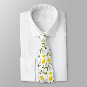 Cravate Motif Chamomile