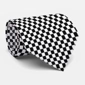 Cravate Motif Checkered (Roulé)