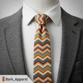 Cravate Motif Chevron Automne