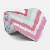 Cravate Motif chevron Ikat moderne en zigzag (Roulé)