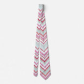 Cravate Motif chevron Ikat moderne en zigzag (Dos)