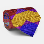 Cravate Motif Chevron Trendy Peint #2 (Roulé)