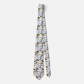 Cravate Motif chien mignon Doodle (Devant)