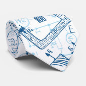 Cravate Motif chimique de l'école (Roulé)