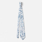 Cravate Motif chimique de l'école (Dos)