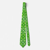 Cravate Motif chinois Art Nouveau - Emerald Green (Devant)