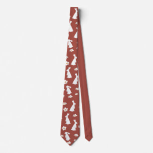 Cravate Motif chinois du Nouvel An Rabbit