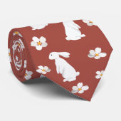 Cravate Motif chinois du Nouvel An Rabbit (Roulé)