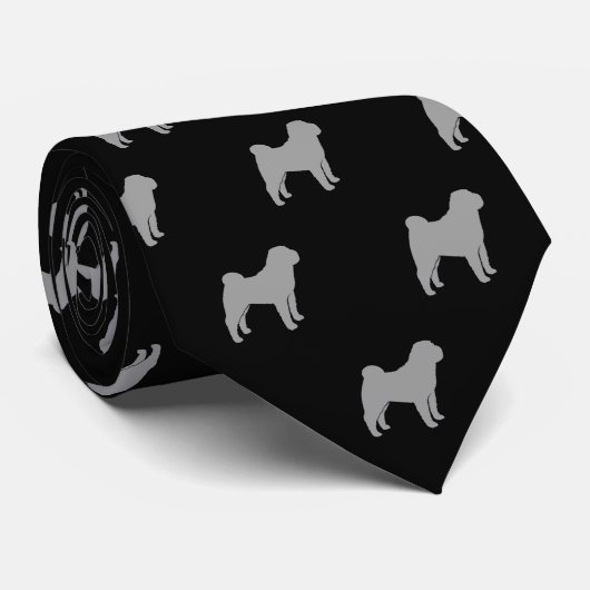 Cravate Motif chinois Shar Pei Dog (Roulé)