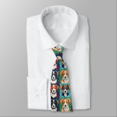Cravate Motif chiot (Attaché)