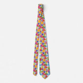 Cravate Motif circulaire coloré (Dos)
