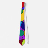 Cravate Motif circulaire coloré (Devant)