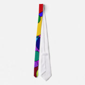 Cravate Motif circulaire coloré (Dos)