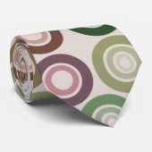 Cravate Motif circulaire de couleur muet (Roulé)